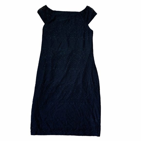 Ali & Jay Black Lace Cap Sleeve Mini Dress Size L - Picture 6 of 8